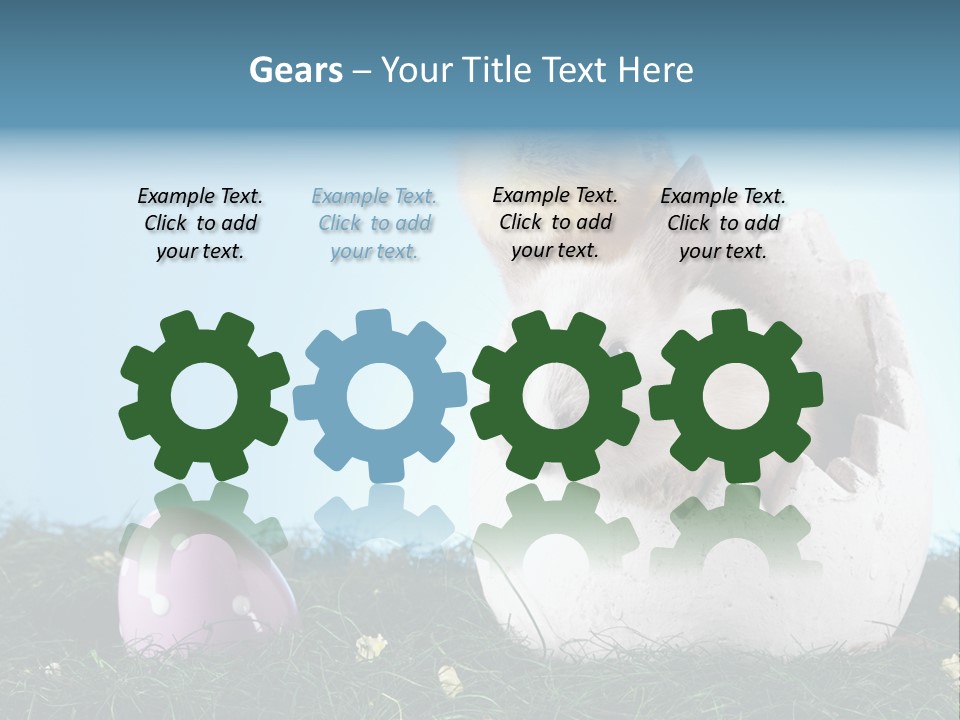 Easter Rabbit Sweet Chick PowerPoint Template