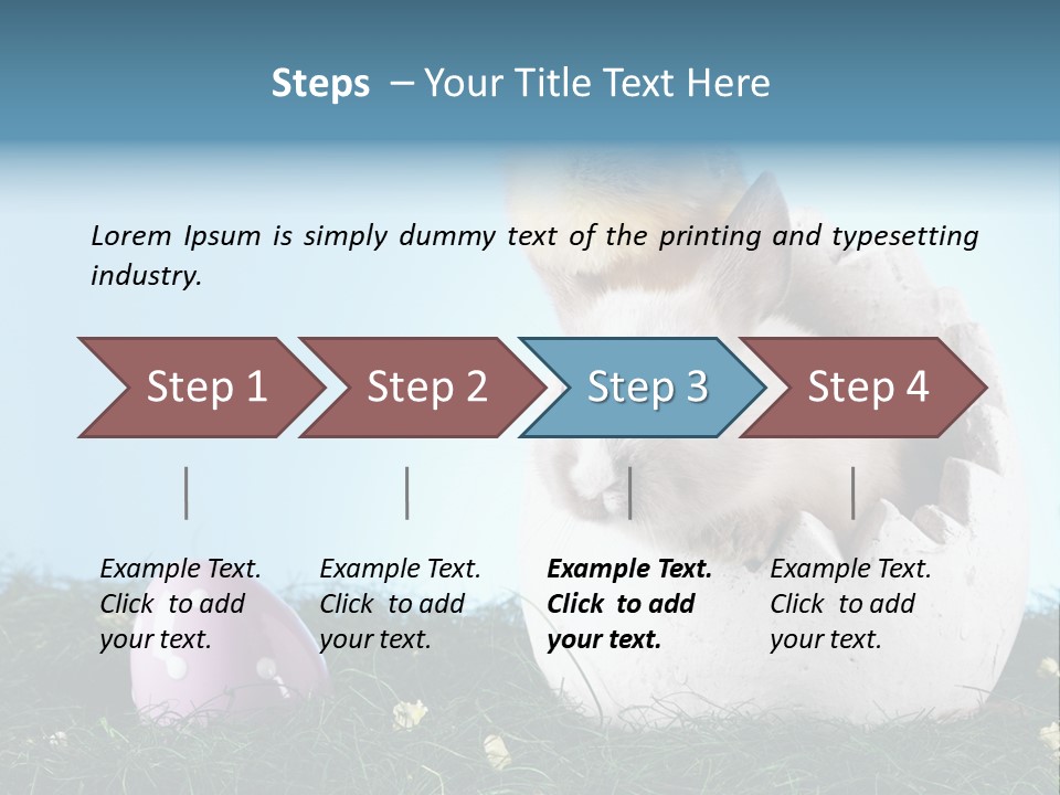 Easter Rabbit Sweet Chick PowerPoint Template