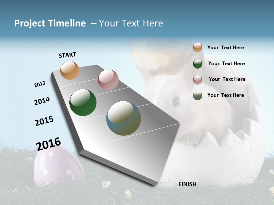 Easter Rabbit Sweet Chick PowerPoint Template