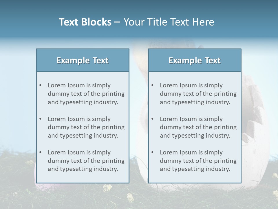 Easter Rabbit Sweet Chick PowerPoint Template