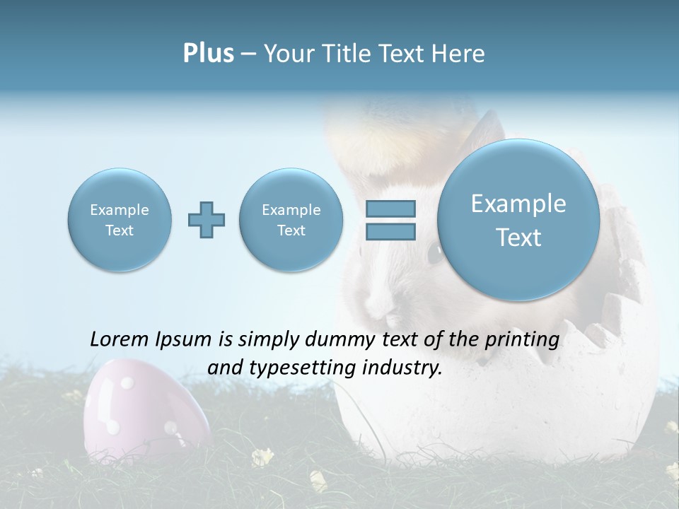 Easter Rabbit Sweet Chick PowerPoint Template