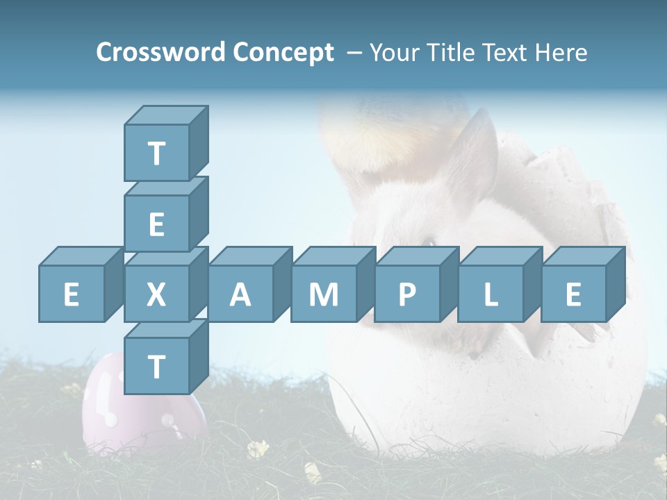 Easter Rabbit Sweet Chick PowerPoint Template