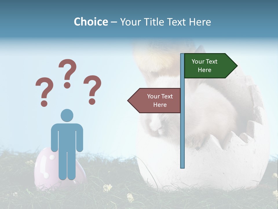 Easter Rabbit Sweet Chick PowerPoint Template