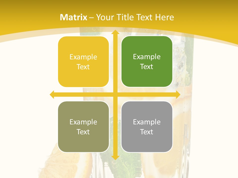 Thirst Clean Yellow PowerPoint Template