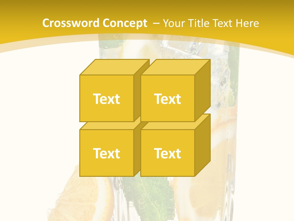 Thirst Clean Yellow PowerPoint Template