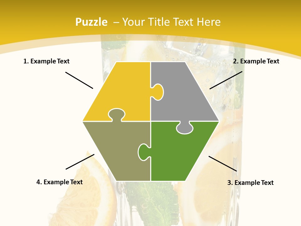 Thirst Clean Yellow PowerPoint Template