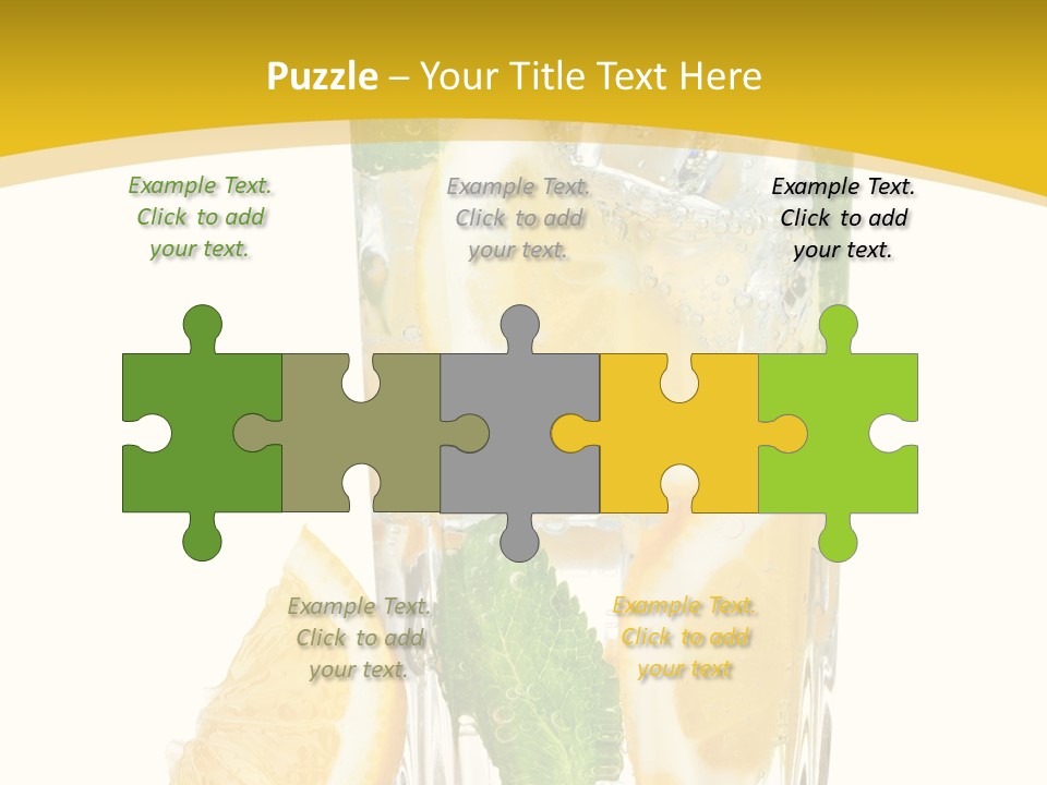 Thirst Clean Yellow PowerPoint Template