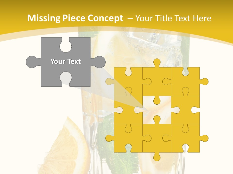 Thirst Clean Yellow PowerPoint Template