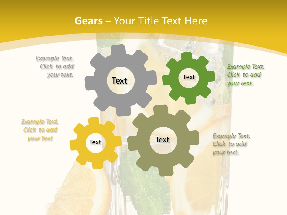 Thirst Clean Yellow PowerPoint Template