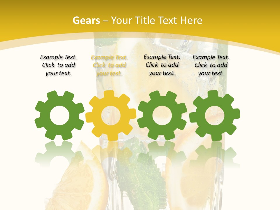 Thirst Clean Yellow PowerPoint Template