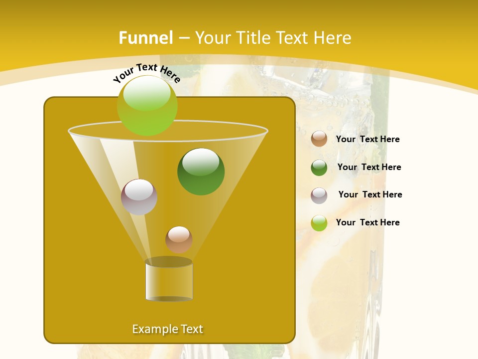 Thirst Clean Yellow PowerPoint Template