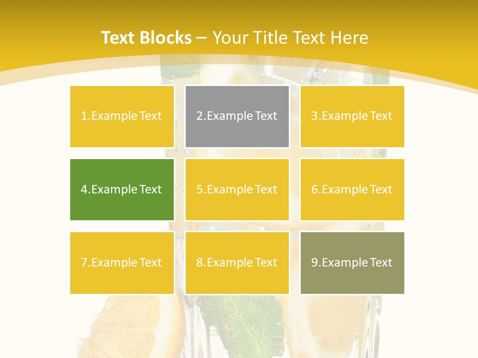 Thirst Clean Yellow PowerPoint Template