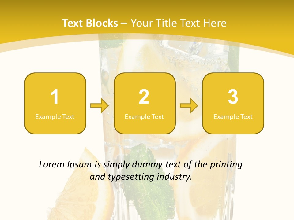 Thirst Clean Yellow PowerPoint Template