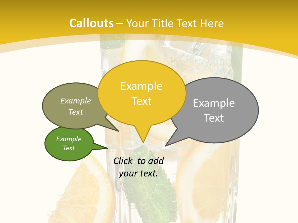 Thirst Clean Yellow PowerPoint Template