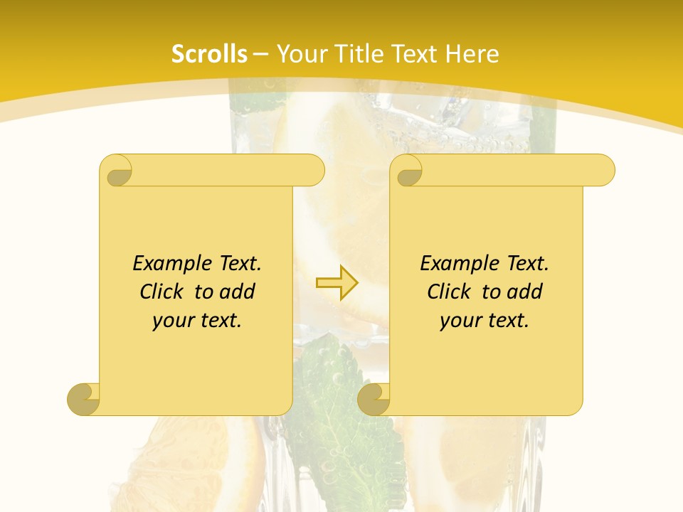 Thirst Clean Yellow PowerPoint Template