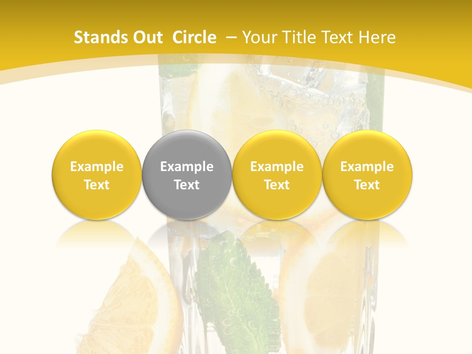 Thirst Clean Yellow PowerPoint Template