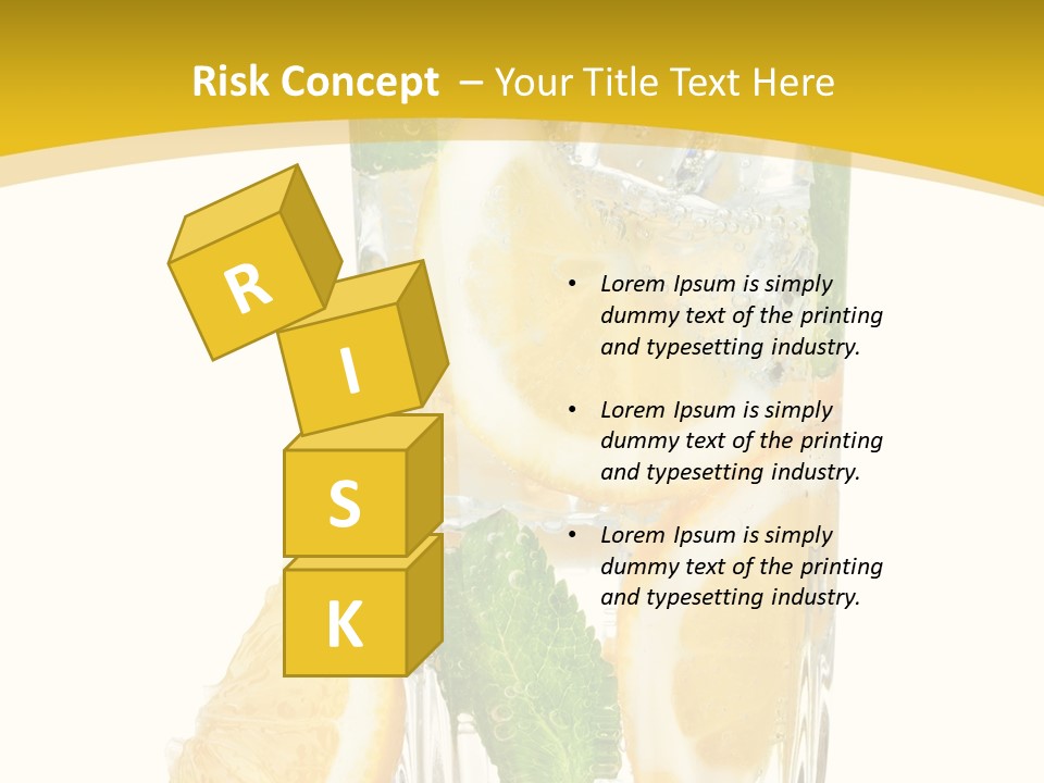 Thirst Clean Yellow PowerPoint Template