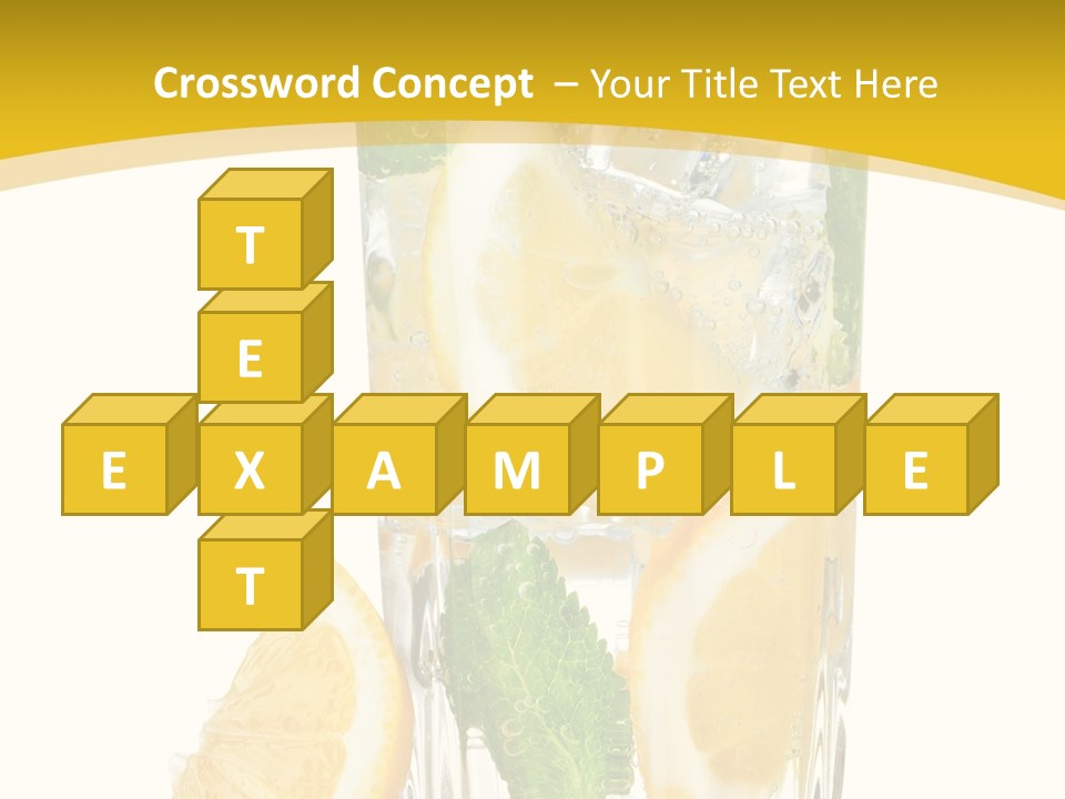 Thirst Clean Yellow PowerPoint Template