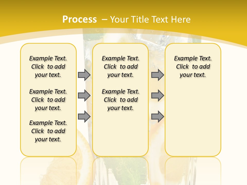 Thirst Clean Yellow PowerPoint Template