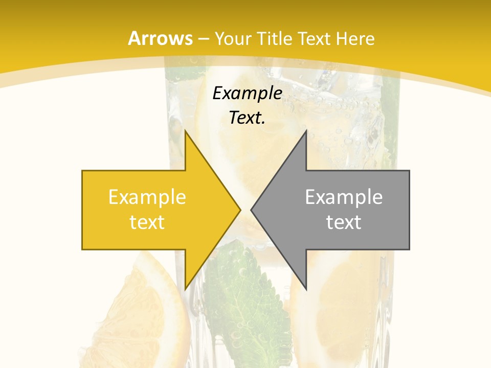 Thirst Clean Yellow PowerPoint Template