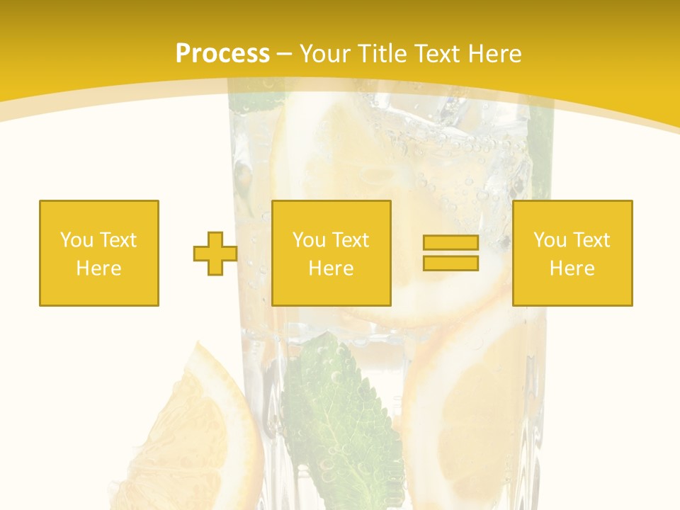 Thirst Clean Yellow PowerPoint Template