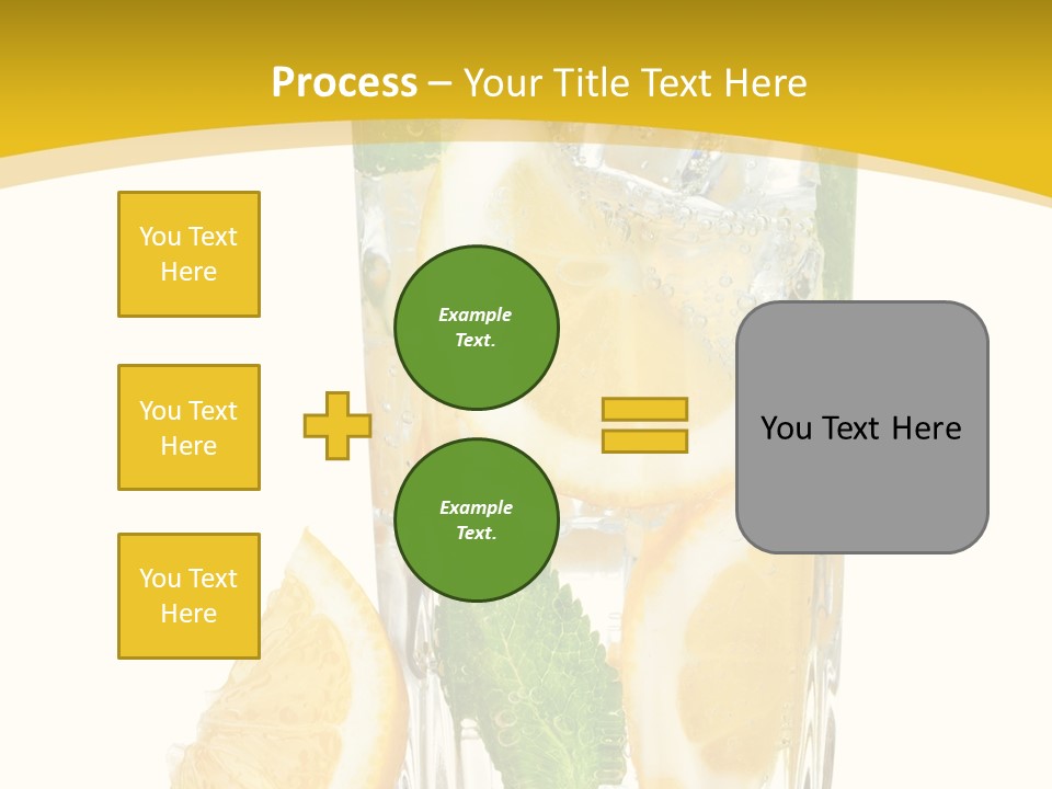 Thirst Clean Yellow PowerPoint Template