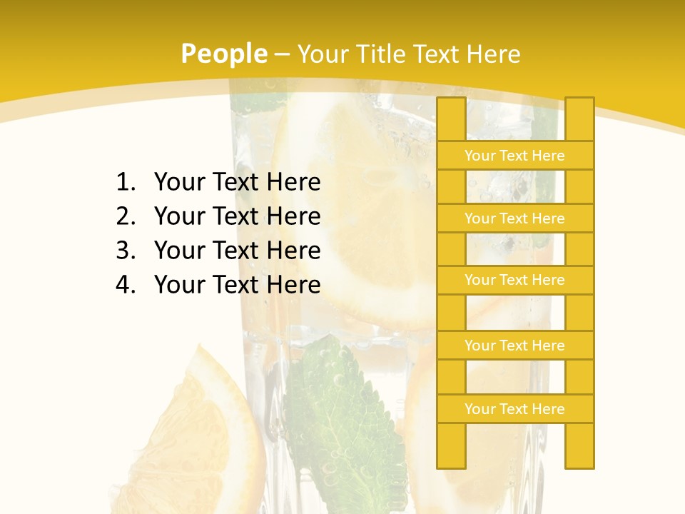 Thirst Clean Yellow PowerPoint Template
