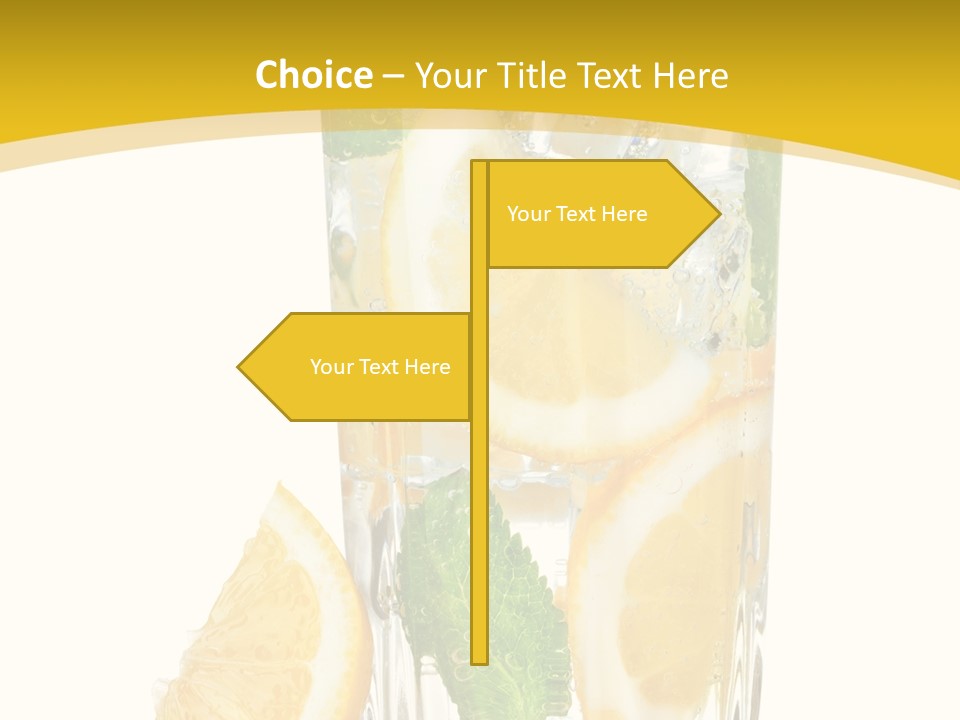 Thirst Clean Yellow PowerPoint Template