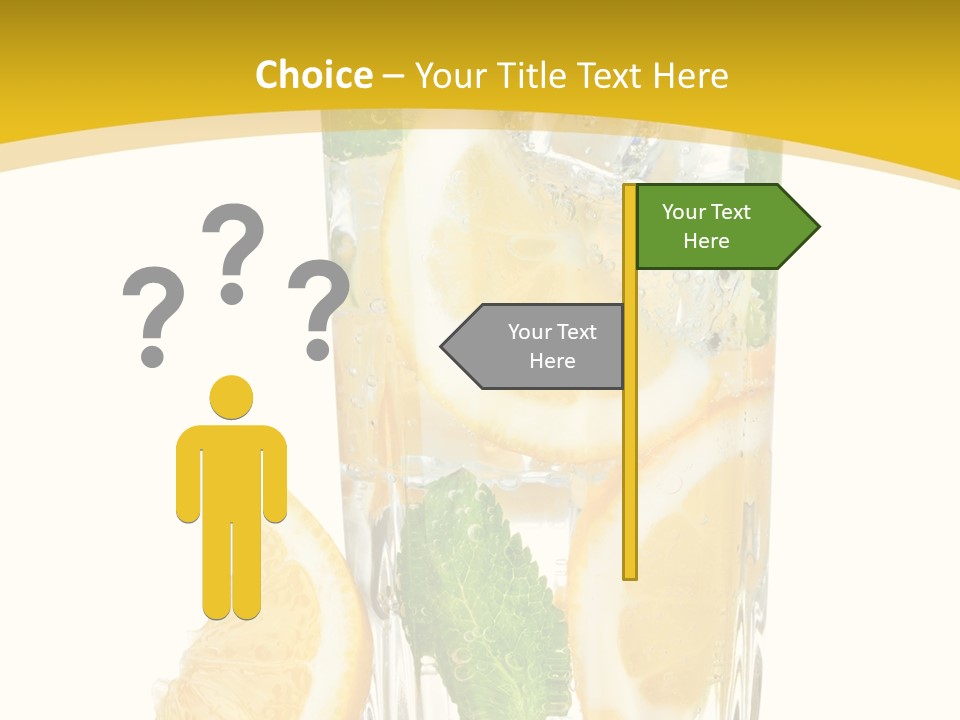 Thirst Clean Yellow PowerPoint Template