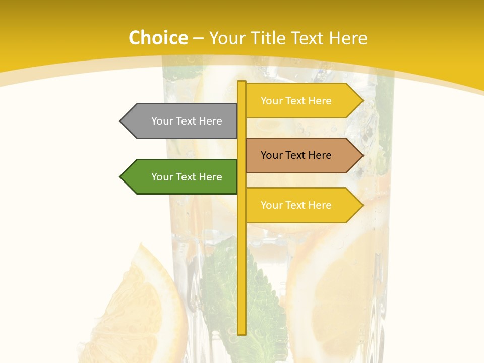 Thirst Clean Yellow PowerPoint Template