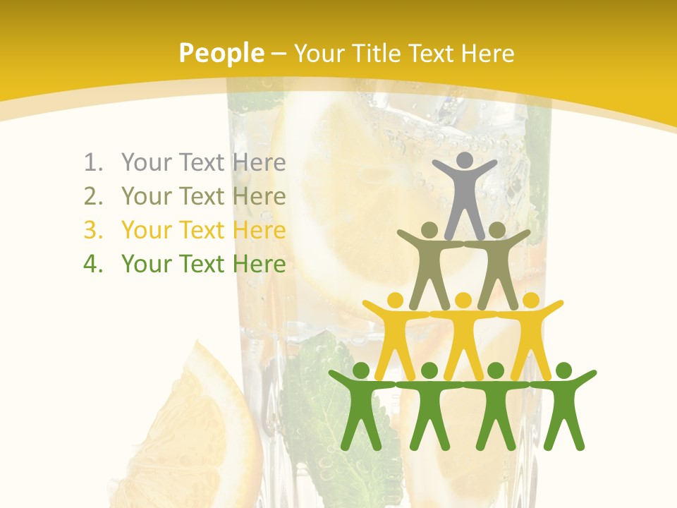 Thirst Clean Yellow PowerPoint Template