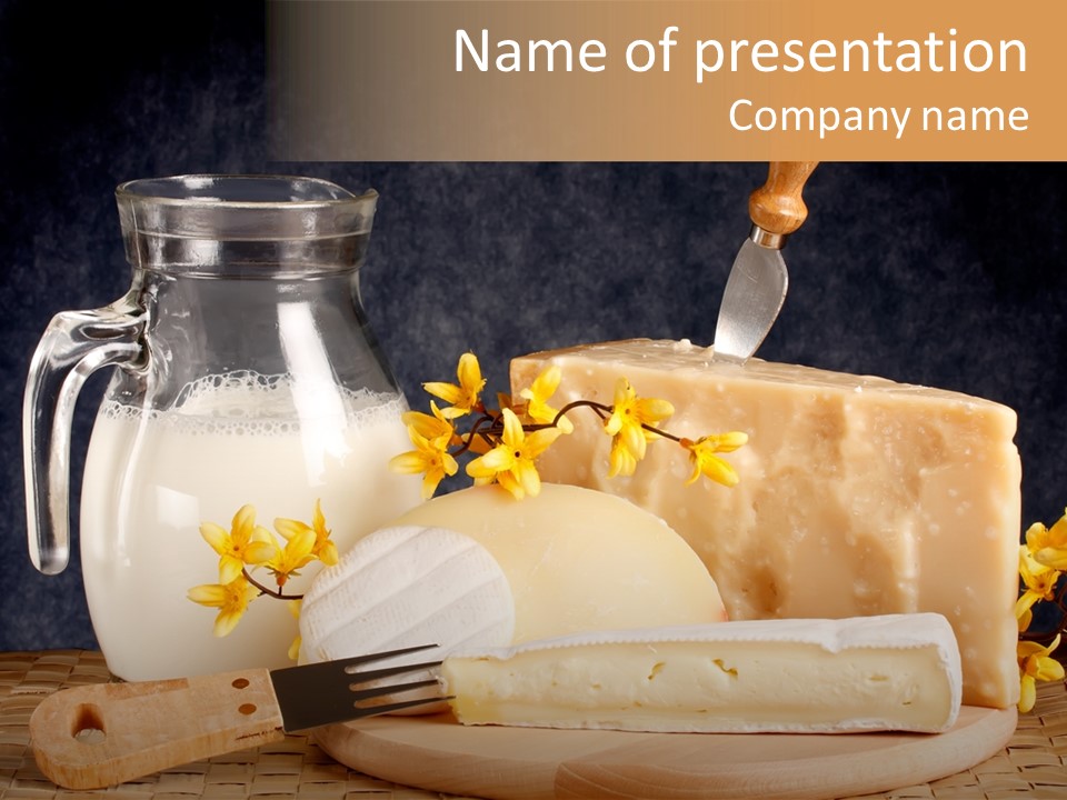 Parmesan Edible White PowerPoint Template