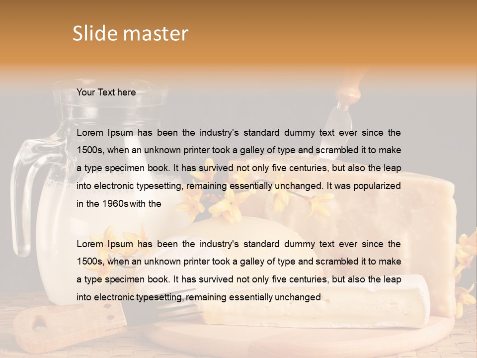 Parmesan Edible White PowerPoint Template