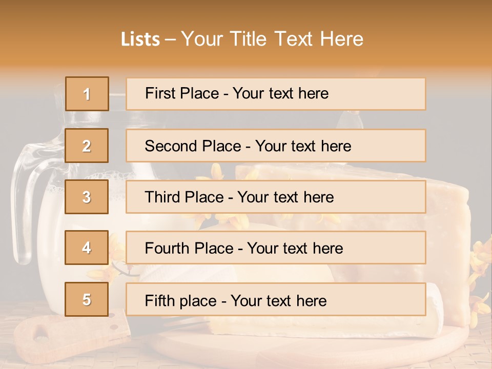 Parmesan Edible White PowerPoint Template