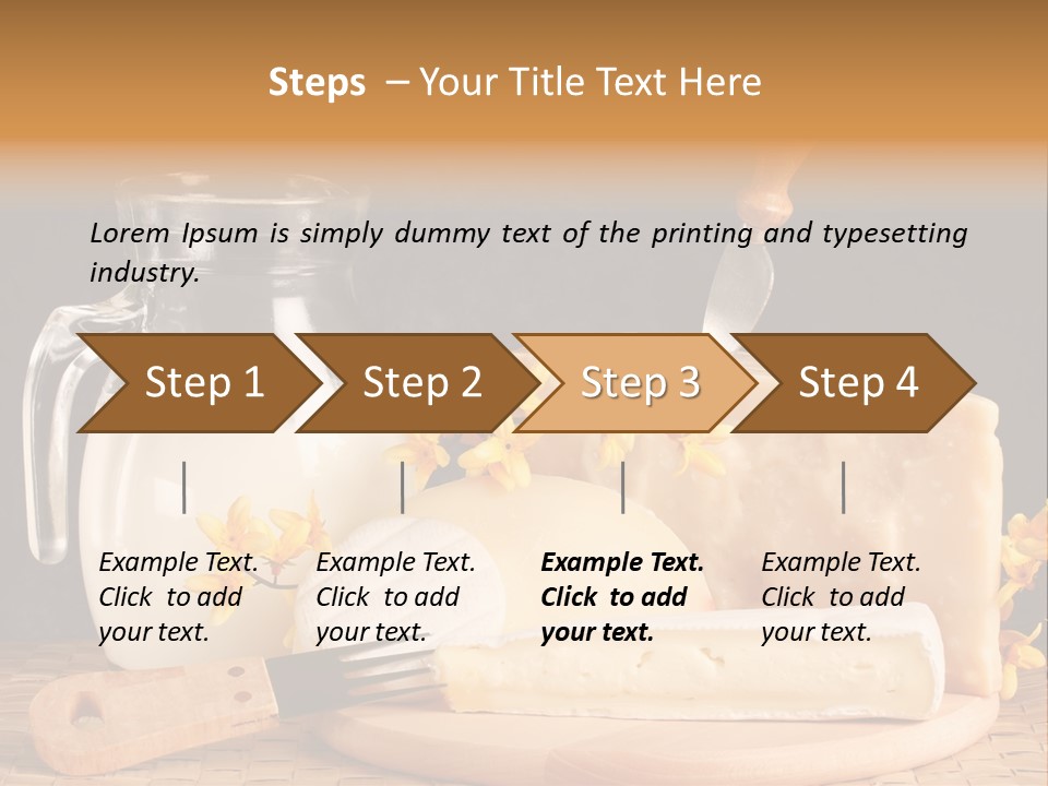 Parmesan Edible White PowerPoint Template