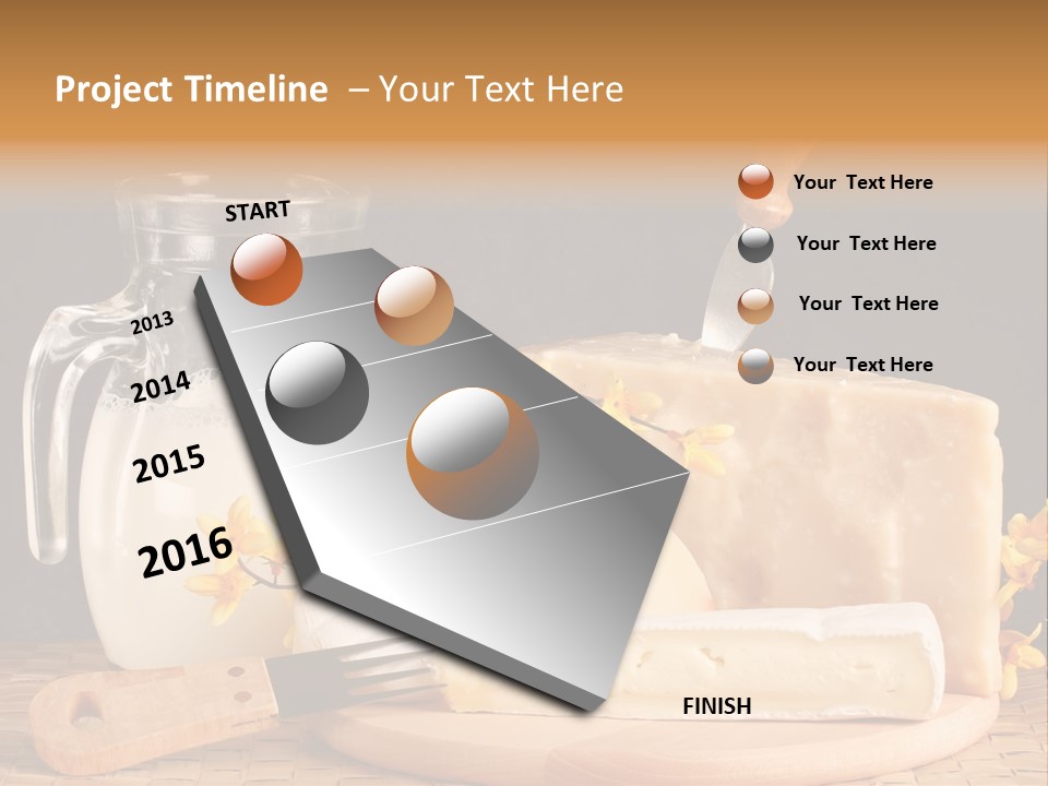 Parmesan Edible White PowerPoint Template