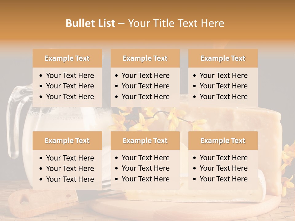 Parmesan Edible White PowerPoint Template