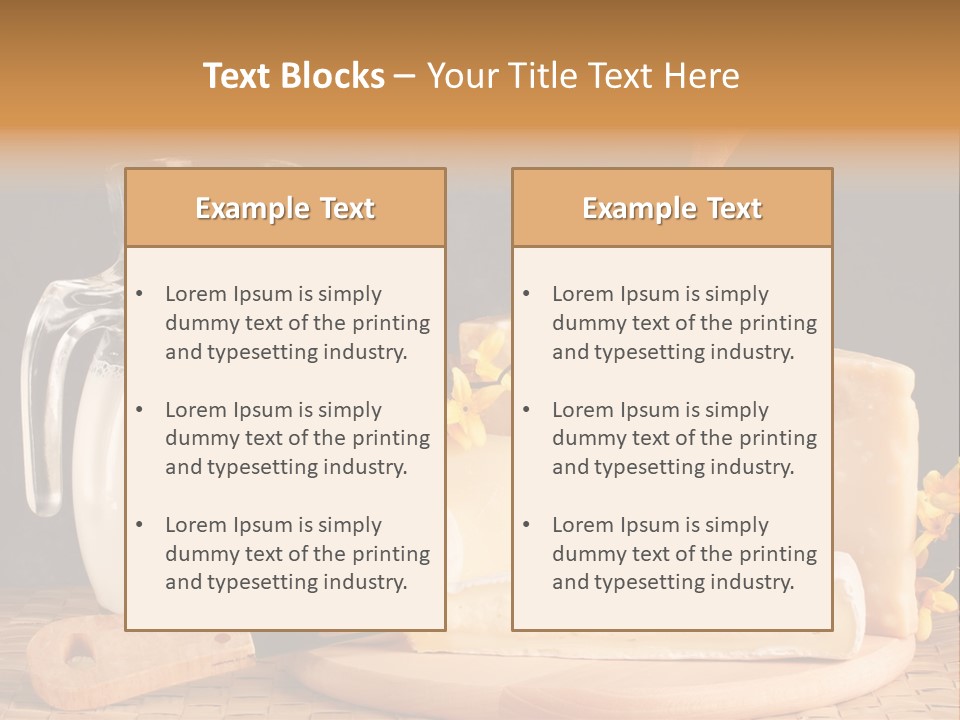 Parmesan Edible White PowerPoint Template