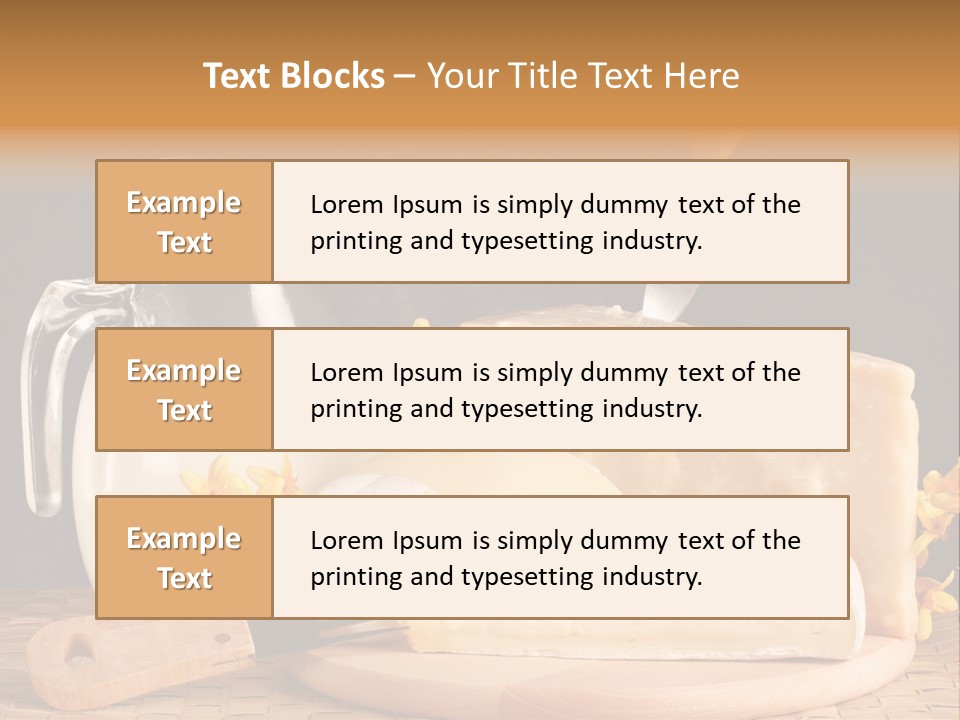 Parmesan Edible White PowerPoint Template