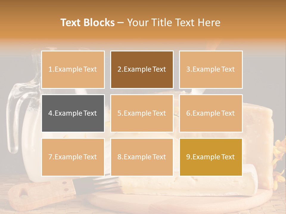 Parmesan Edible White PowerPoint Template