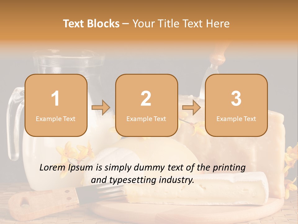 Parmesan Edible White PowerPoint Template