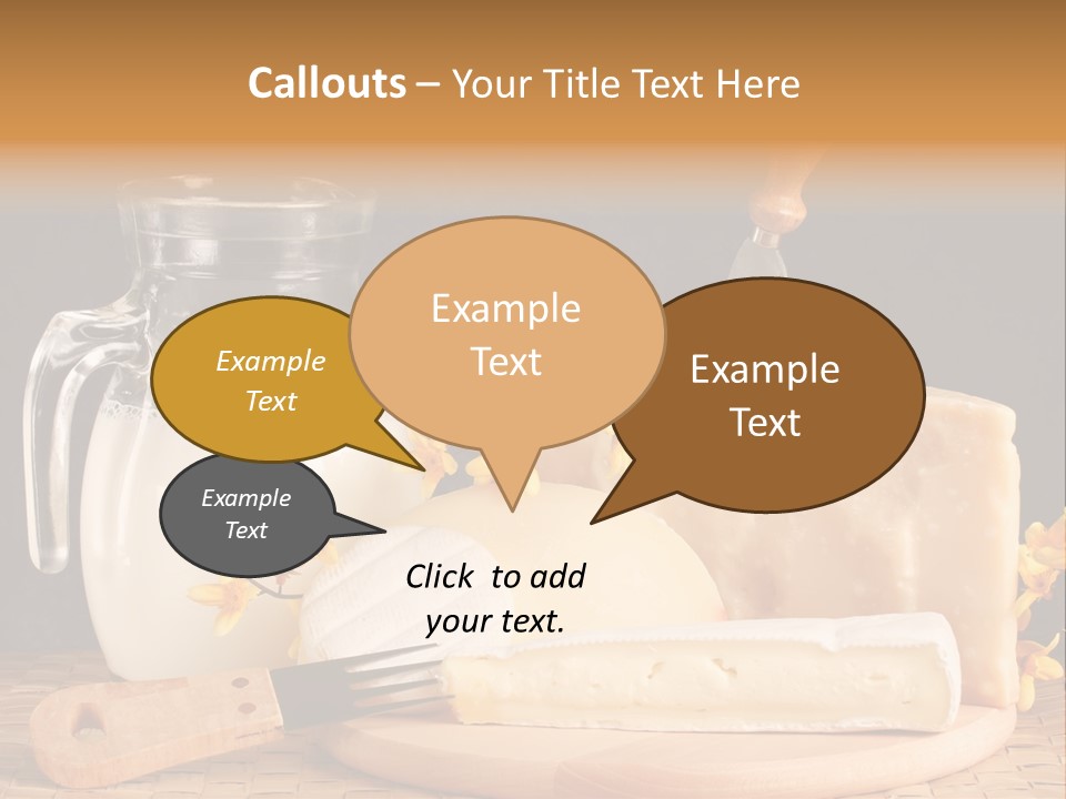 Parmesan Edible White PowerPoint Template