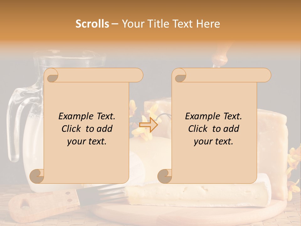 Parmesan Edible White PowerPoint Template