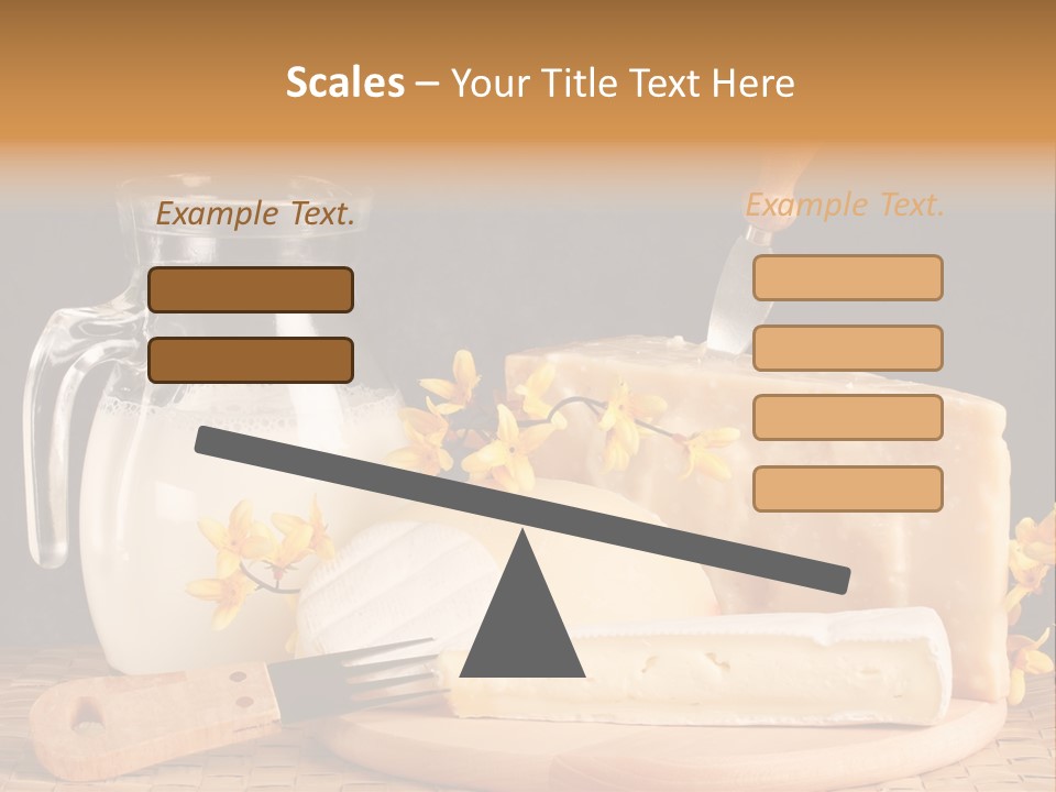 Parmesan Edible White PowerPoint Template