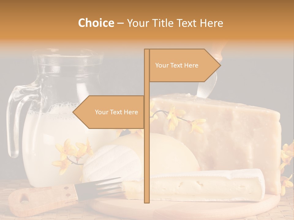 Parmesan Edible White PowerPoint Template