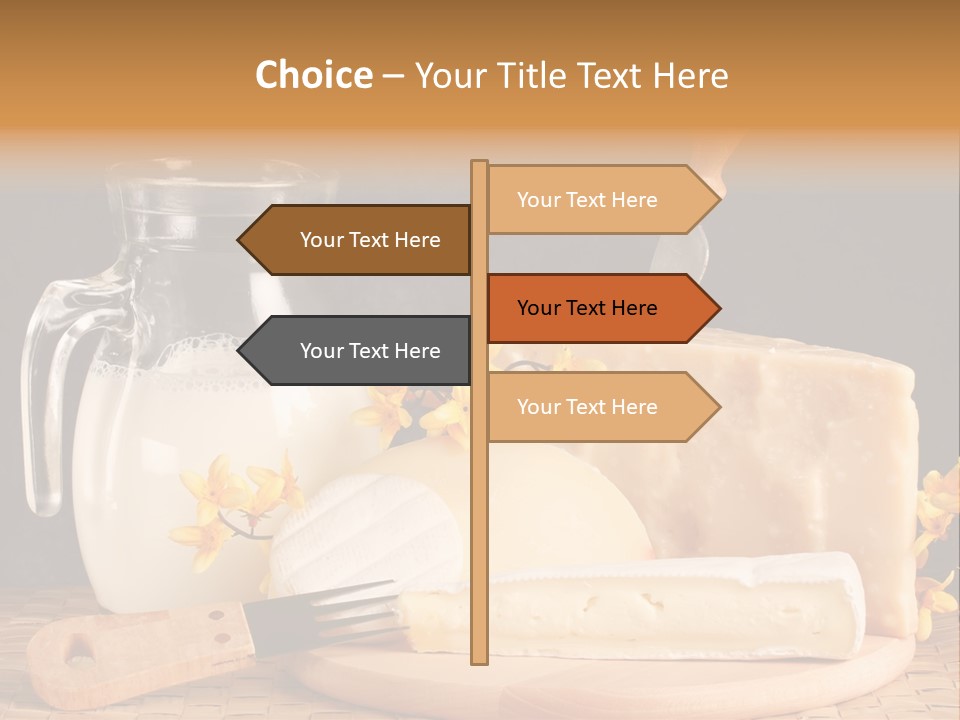 Parmesan Edible White PowerPoint Template