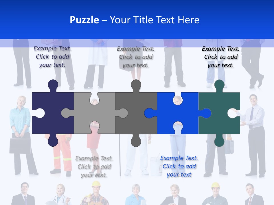 Society Throng Large PowerPoint Template