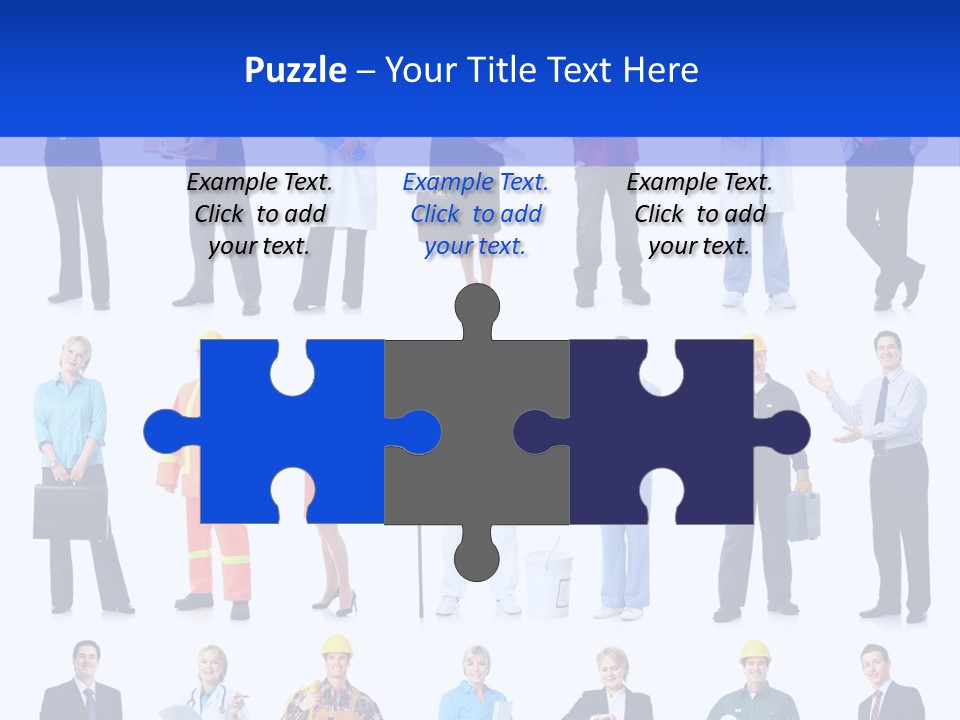 Society Throng Large PowerPoint Template