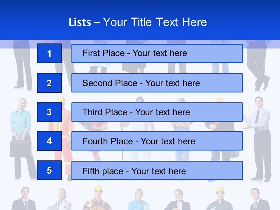 Society Throng Large PowerPoint Template