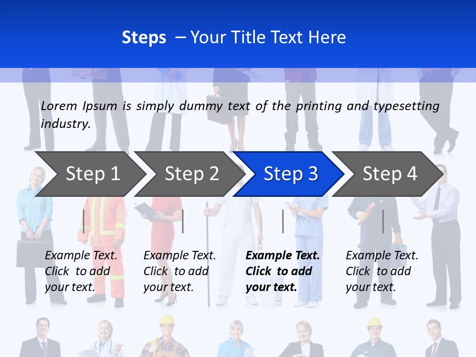 Society Throng Large PowerPoint Template